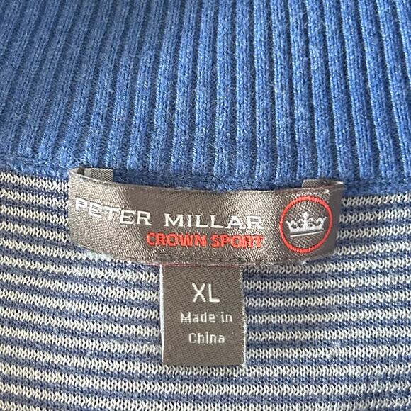 Peter Millar Crown Sport Quarter-Zip Sweater Vest – Blue – Men’s XL – EUC - Picture 7 of 9